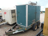 Pritchard Brown Towable Generator, s/n 851251: Cat 3208 Diesel, Pintle Hitch, T/A, Meter Shows 783 hrs