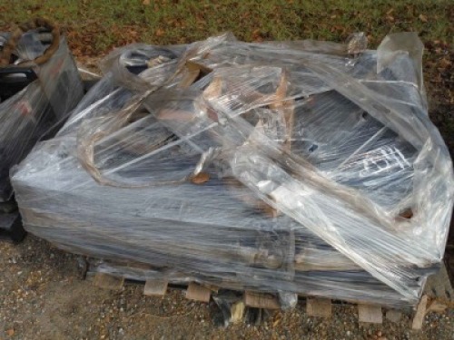 Pallet of Misc. Shelving Parts and Belts