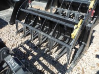 72" 2-cylinder Grapple for Skid Steer: Single Bar