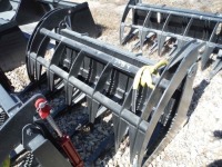 68" 2-cylinder Grapple for Skid Steer: Single Bar