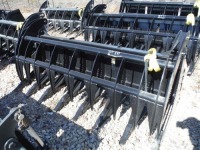 84" 2-cylinder Grapple for Skid Steer: Single Bar