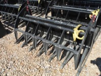 72" 2-cylinder Grapple for Skid Steer: Single Bar