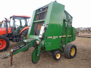 John Deere 435 Net Wrap Round Baler, s/n E00465X948646 w/ Monitor: ID 43569