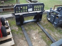 New SPF48 Pallet Forks: Skid Steer Quick Attach, Dual Steps