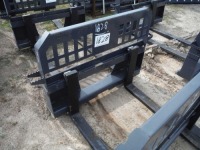 New SPF48 Pallet Forks: Skid Steer Quick Attach, Dual Steps