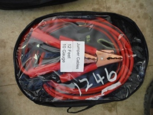 12' 10-gauge Booster Cables